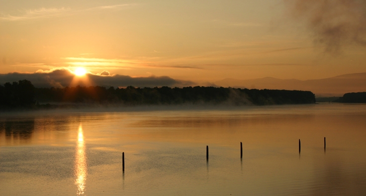 Government Island at sunset